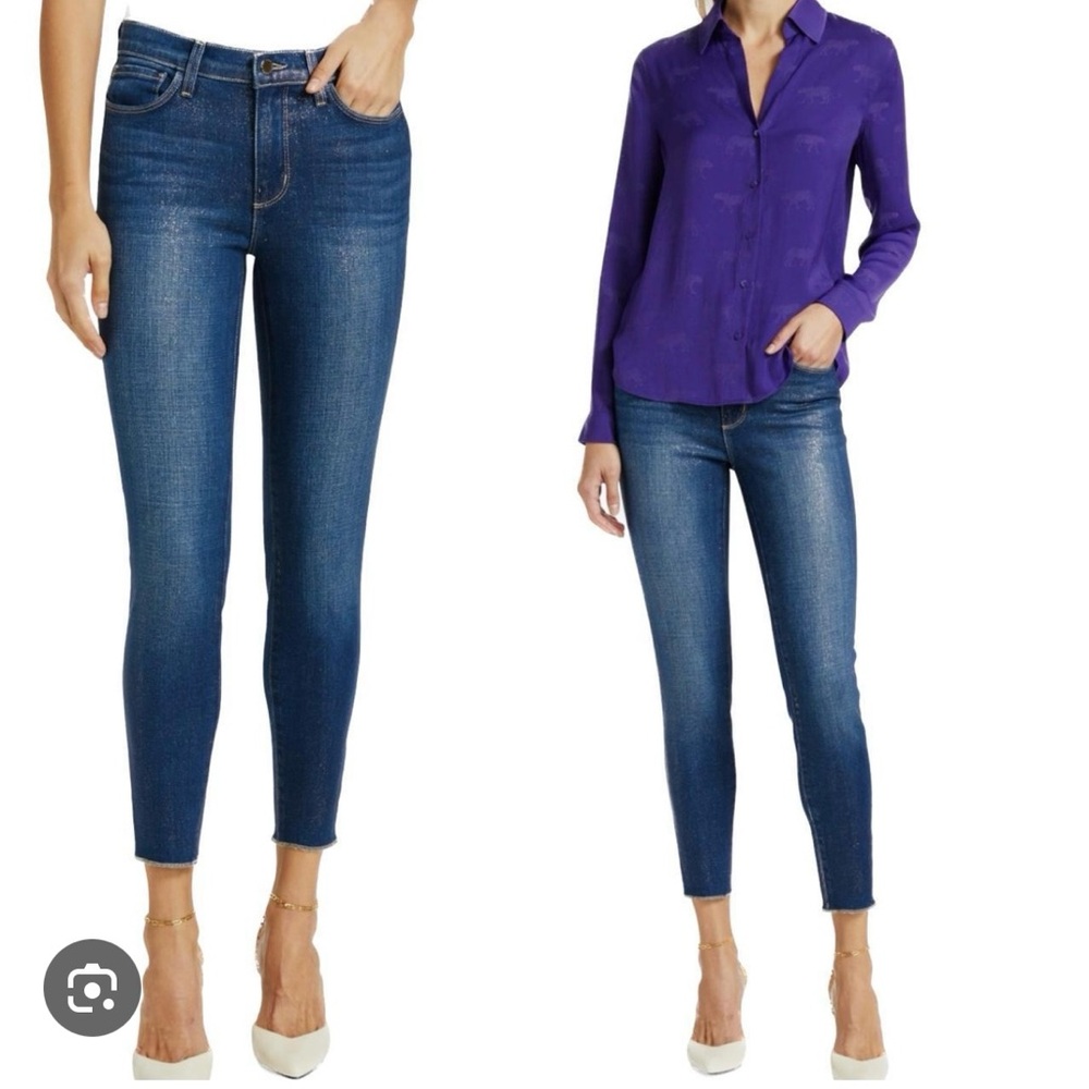 NWT L’agence Glitter El Matador Denim Size 25